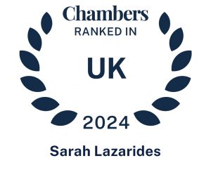 Chambers UK 2024- Sarah Lazarides